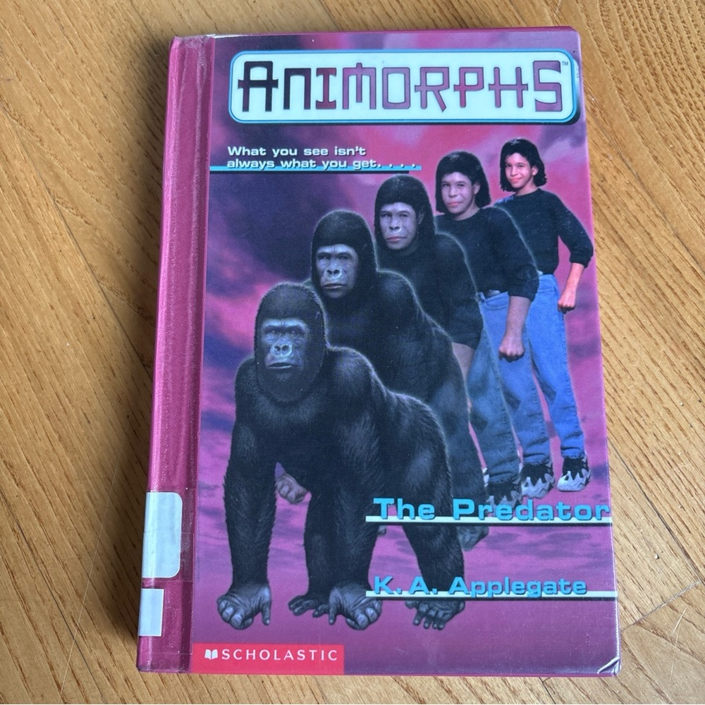 Animorphs #5 The Predator HARDCOVER Book K.A. Applegate Gorilla Regent Y2K Vtg